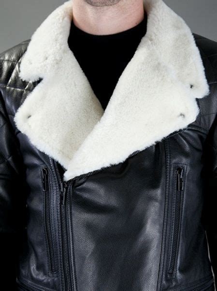 givenchy black aviator jacket